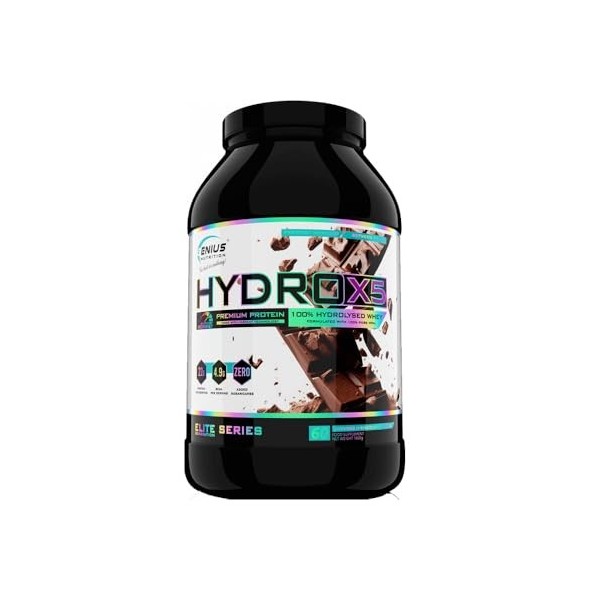 Genius Nutrition Hydro-X5 1800g Fraise - Protéines - Protéine de lactosérum hydrolysée
