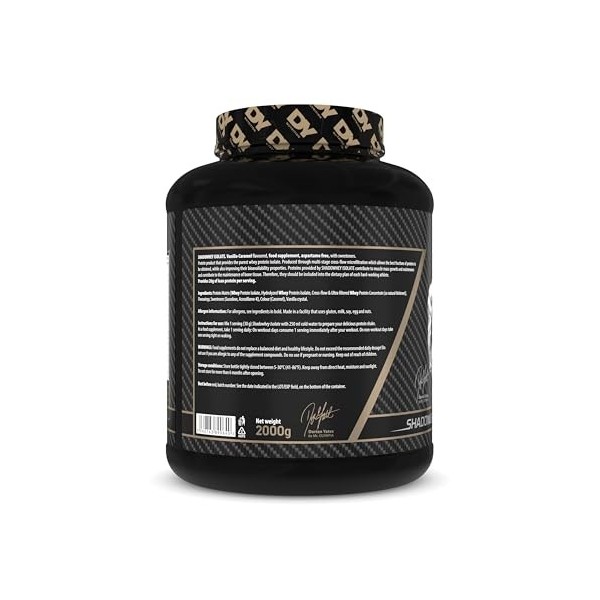 Shadowhey Isolate, Vanilla-Caramel EAN 5949106123020 - 2000g