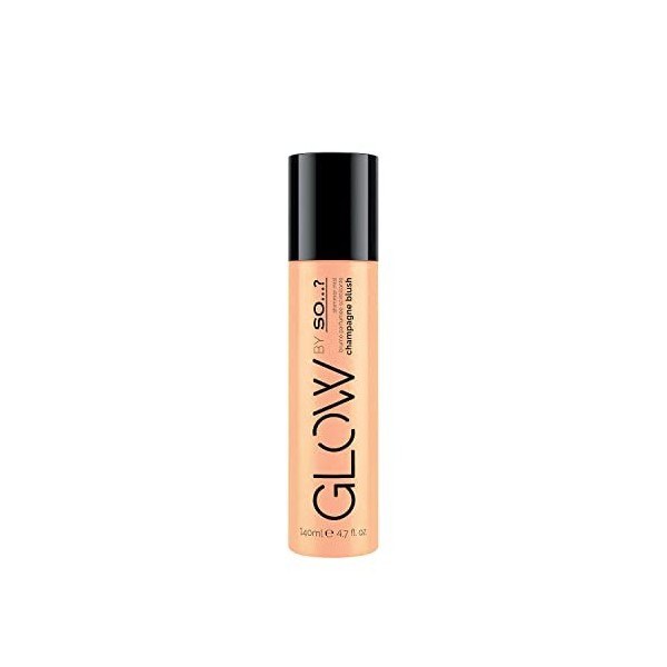 Glow By So…? Champagne Blush Brume Parfumée, Brume Corporelle Scintillante Illuminatrice pour Femme 140ml