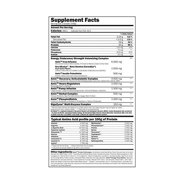 AMIX ANABOLIC MASSTER 2,2 KGS - VAINILLA