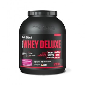 Body Attack 23634 Extreme Whey Deluxe Complément pour Sportif Amarena/Cerise 900 g