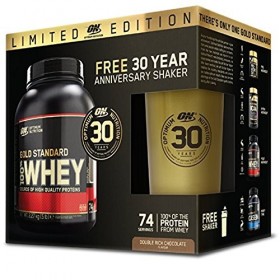 100% Whey Gold Standard 5 lbs 2273 g + Shaker - Anniversary Pack