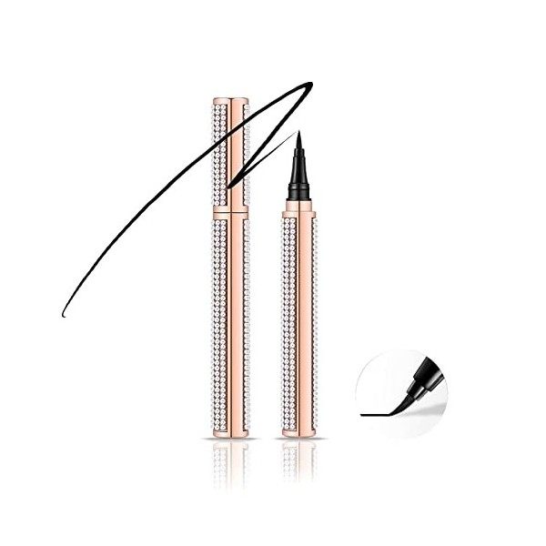 Noir Waterproof Liquid Eyeliner Eye Liner Pencil Stylo Liquide Eyeliner Precision Diamond Séchage Rapide Eyeliner / Khôl / Cr...
