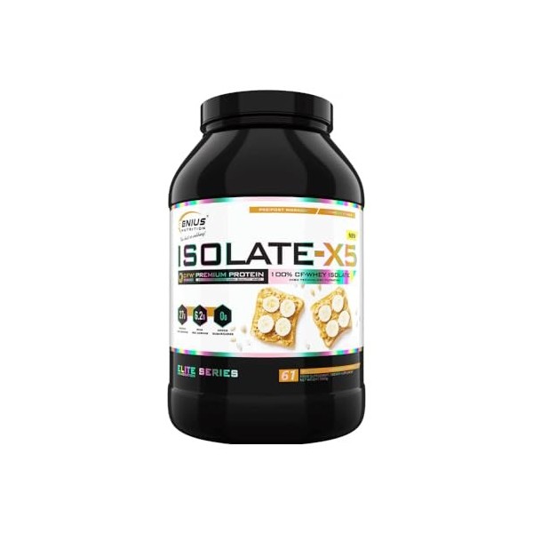 Genius Nutrition Isolate-X5 2000g Fraise des bois - Protéines - Isolat de protéines de lactosérum