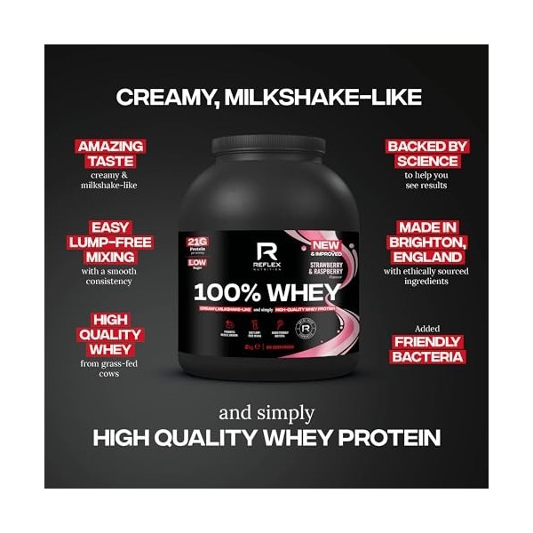 Reflex Nutrition 100% Whey Strawberries & Cream 2000 g