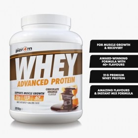Per4m Whey Protéine Chocolat Orange 2,01kg – Protéine whey chocolat orange pour la récupération après lentraînement Protéines...