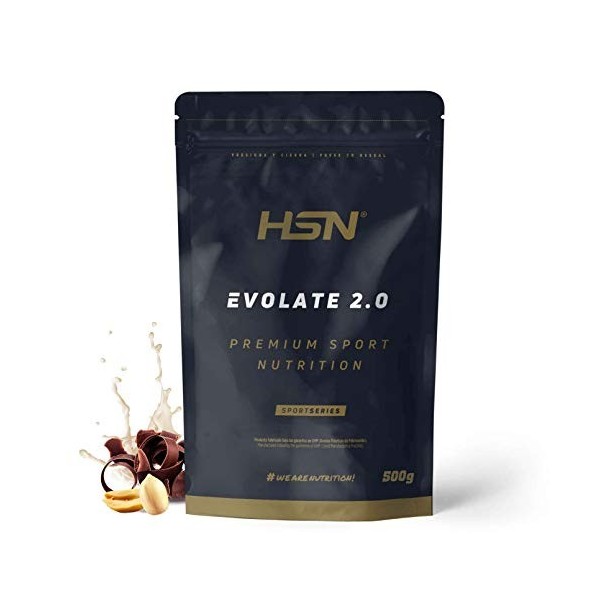 Whey Protein Isolate WPI de HSN - Isolat de Protéine de Sérum Evolate 2.0, Avec Digezyme, Riche en BCAAs et Glutamine, Conv P...