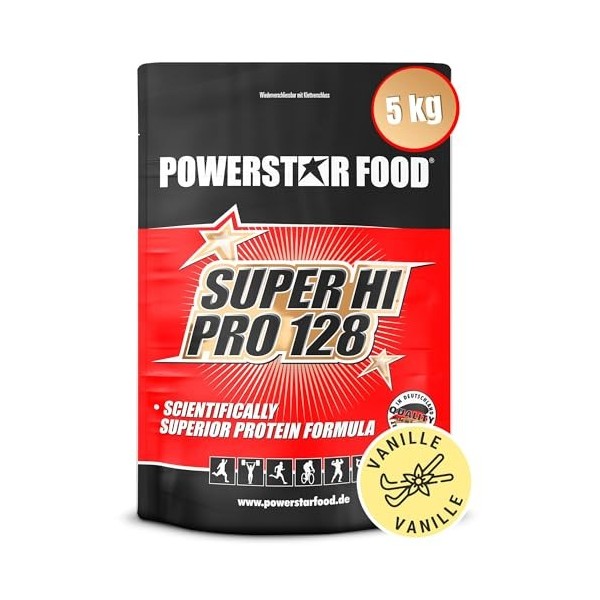 Notre bestseller SUPER HI PRO 128 - Protéine multicomposant en poudre pour musculation, prise de masse - Produit d’après une