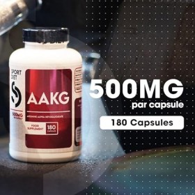AAKG 2500/4000 – L-Arginine Alpha-Ketoglutarate – Endurance & Performance – 2500mg à 4000mg – Vasodilatation & Récupération M