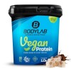 Bodylab24 Vegan Protein Chocolat-Nougat 1000g, poudre de protéines 100% végétalienne à base de féveroles, de pois et de grain