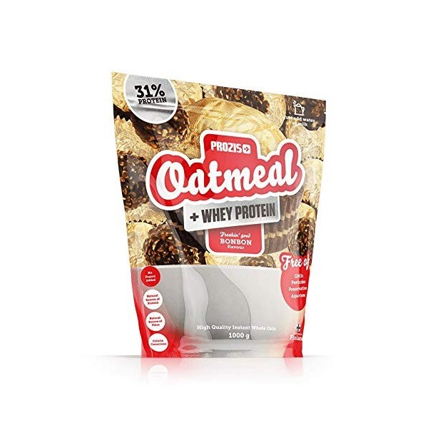 Prozis Oatmeal + Whey - Avoine et whey 1000 g Bonbon