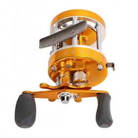 Shanrya Moulinet de Pêche en Métal, Moulinet Baitcasting à Gobelet étendu, Métal et Caoutchouc Permettant déconomiser du Tra ...