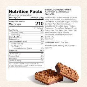 Myprotein Gaufrettes protéinées, chocolat, 10 x 40 g USA 