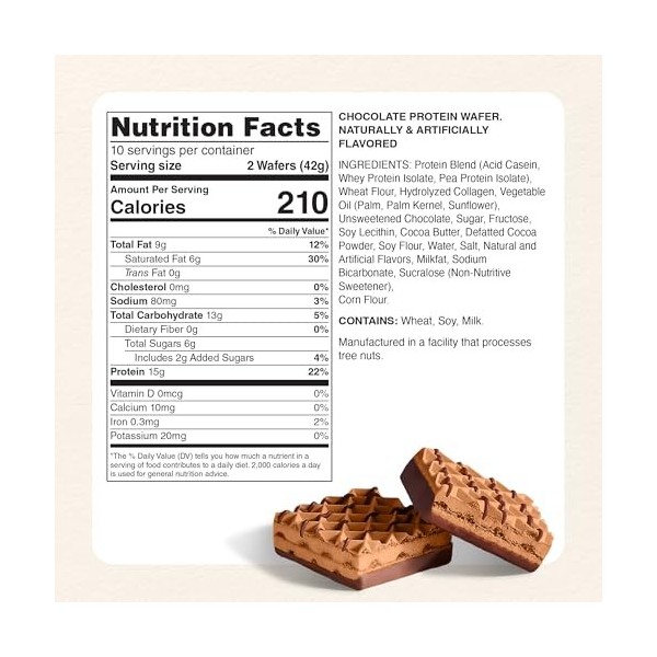 Myprotein Gaufrettes protéinées, chocolat, 10 x 40 g USA 