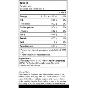 Prozis Avoine Complète Instantanée et Whey 1250 g Chocolat et Noisettes