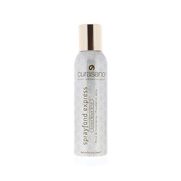 Curasano Spray Fond Express Golden Beach N ° 10 Fond de Teint de Brume, 125 g, 1 Unité