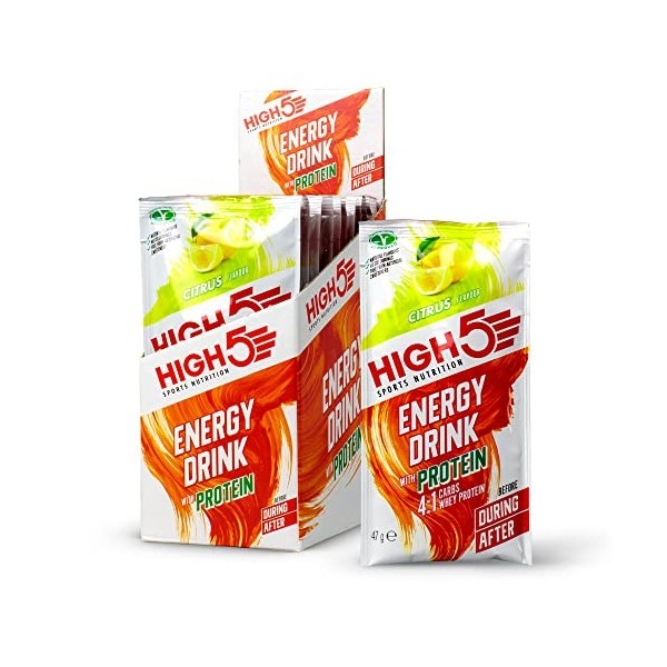 High5 Energy Drink With Protein 47gr X 12 Units Citrus