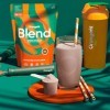 Orangefit Blend Mélange Poudre Proteine Vegan - Chocolat - 750g 25 shakes - 3 Proteines Vegetales - Non Sucre - Avec BCAA e