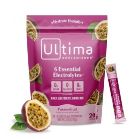 Ultima Replenisher Poudre Électrolytes, complément pour hydratation quotidienne sans sucre avec soutien énergétique naturel, 