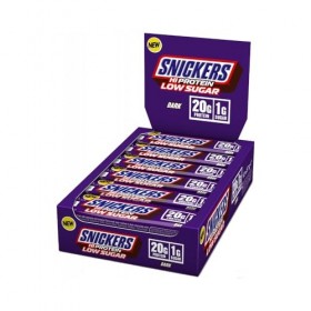 Snickers – Barre Low Sugar Haute Protéine 12x57g – 20g de protéines par barre – Parfait après l’entraînement ou comme en-ca