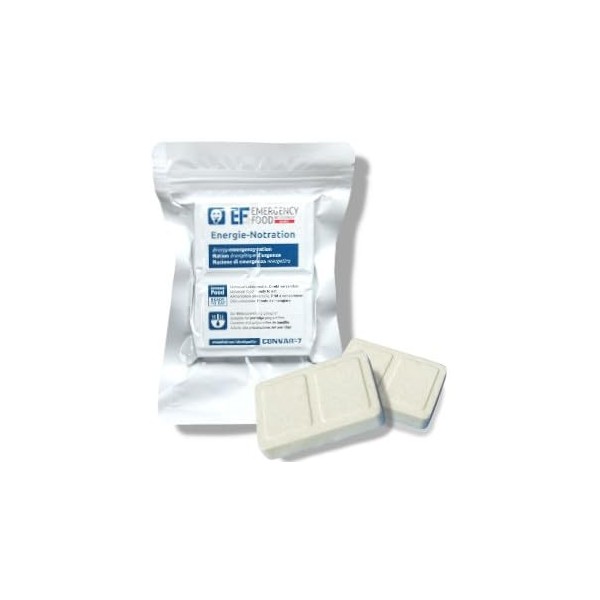 CONVAR-7 EF Energie-Notration 120g - Barre haute énergie, ration de survie, repas d’urgence, aliment longue conservation