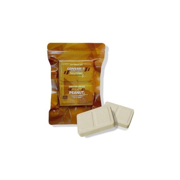 CONVAR-7 NextGen Energy Bar Pocket Peanut 120 g – Barre haute énergie, ration de survie, repas d’urgence, aliment longue co B...