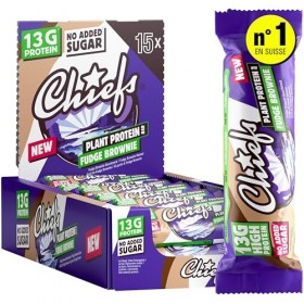 Chiefs® Protein Bar avec 20g de protéines et 209kcal • Barre protéinée à faible teneur en sucre et riche en protéines • 12 x 