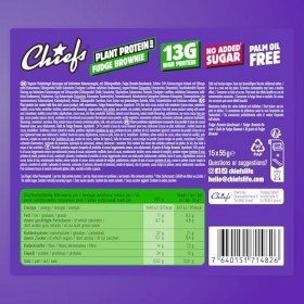 Chiefs® Protein Bar avec 20g de protéines et 209kcal • Barre protéinée à faible teneur en sucre et riche en protéines • 12 x 