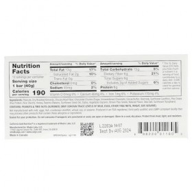 California Gold Nutrition, Aliments, barres darachides et de chocolat noir avec amandes grillées sèches, fibre de racine de 