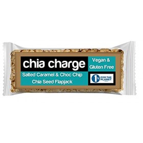 Chia Charge Vegan Protein Flapjacks – Lot de 18 mini barres énergétiques 30 g sans gluten, huile de palme et produits laiti