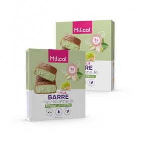 Barre Nutritionnelle | Riche en Protéines et Fibres | Faible en Sucres et Matières Grasses | Laboratoire Milical Lot de 2, P ...