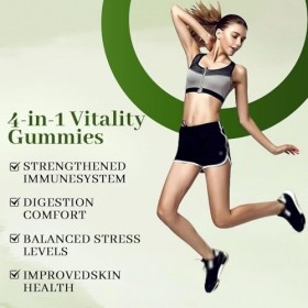 Vitality Gummies,pour lénergie et la vitalité,Convient aux hommes et aux femmes