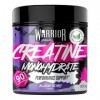 Créatine en poudre monohydrate Warrior 300 g - Nutrition micronisée - Améliore les performances physiques et la récupération 