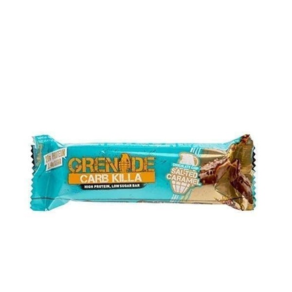Grenade Carb Killa Barre protéinée - Caramel salé, 12