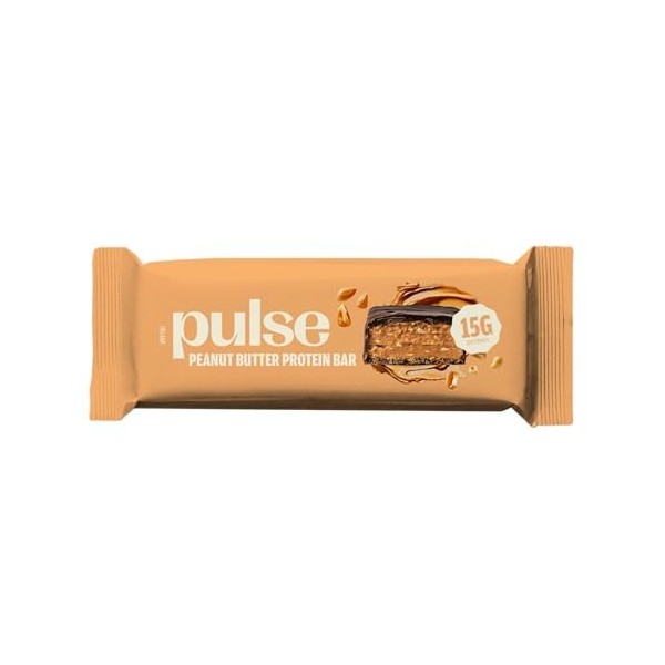 Pulse Protein – Barres Protéinées Vegan Bio – Pack de 12 x 55g – Protéiné, Sans Lactose, Sans Gluten, Source de Fibres – Snac...
