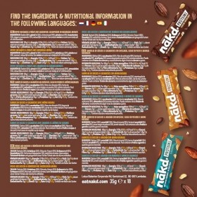 Nākd. Protein Paquet Assortiment | Barres Protéinées | 7g de Protéines Végétales | 100% dIngrédients Naturels | Sans Sucres 