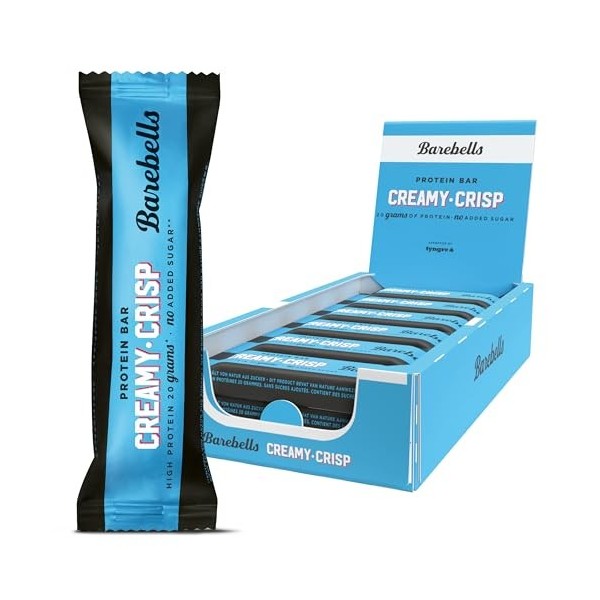 Barebells Barre de protéine 20g proteine, 12x55g chocolat protein bars Creamy Crisp Barres nutritives