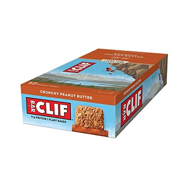 CLIF BAR Minis | Barre de Protéine | Crunchy Peanut Butter | Protéines Végétales | 10 x 28 g Barres nutritives