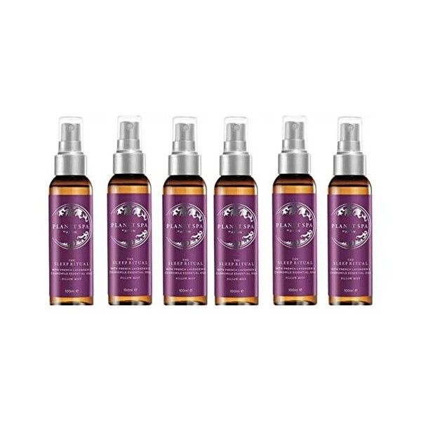 Avon Planet Spa Lot de 6 brumes doreiller aromathérapie avec huile essentielle de lavande française et de camomille Ancienne