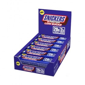 Snickers Low Sugar High Protein Bar 12x57g Chocolat au Lait – 20 g de protéines par barre – Faible en sucre – Riche en prot