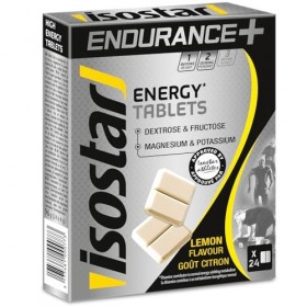 Isostar Endurance Plus - Energy Tablets - Goût Citron - Glucose et Fructose - Magnésium et Potassium - Vitamines - 1 Boîte de