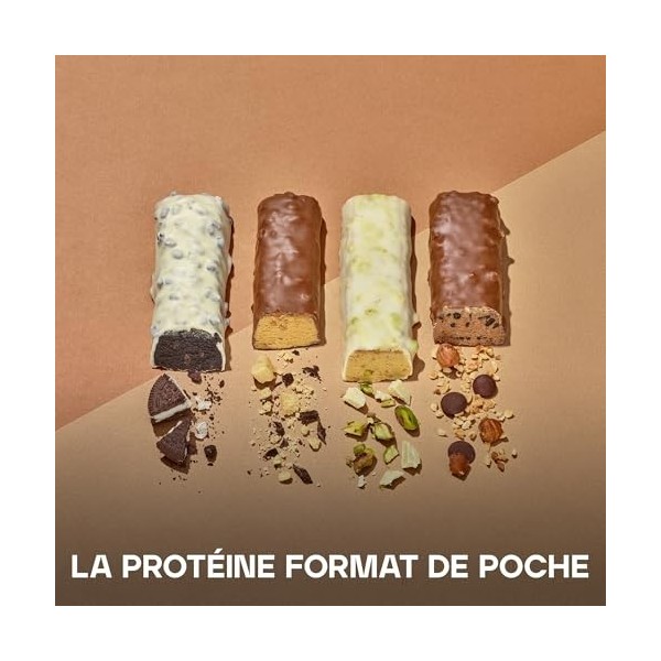 Bulk Macro Munch Barre Protéinée | Chocolat Cookies | 12 x 62g | 20g de protéines par barre | Faible en sucre | Riche en fibr