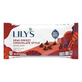 LilyS Semi-Sweet Style Baking Chips Semi-Sweet 9OZ Barres nutritives