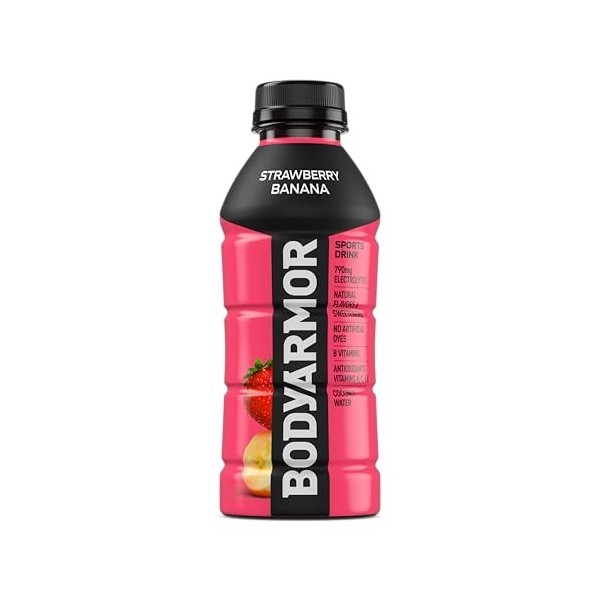 Bodyarmor Lyte Low-Calorie Sports Drink Strawberry Banana 16FO Barres nutritives