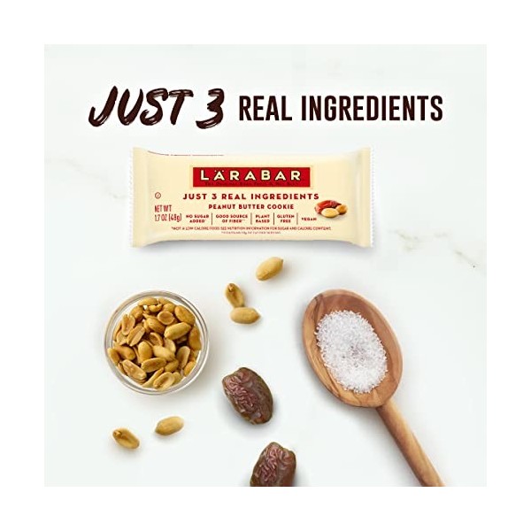 Peanut Butter Cookie, 16 bars, 1,7 oz 48 g Chaque - Larabar
