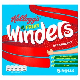 Kelloggs Lot de 5 bobineuses à fruits Fraises 85 g