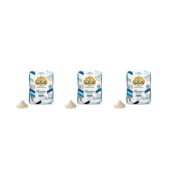 Caputo - 6 paquets de farine pour pâtes fraîches et gnocchis, farine de Naples, 00, 1 kg Barres nutritives