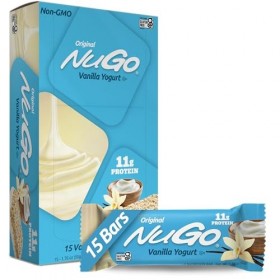 NuGo All-Natural Nutrition Bar, Vanilla Yogurt, 1.76-Ounce Bars Pack of 15 