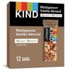 KIND Nuts & Spices Barre de céréales salée et sucrée Nut & Spice - Chocolat noir, vanille de Madagascar et amandes 40 g Lot 