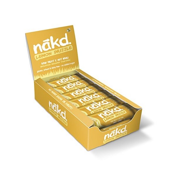 Nakd Raw Fruit and Nut Bars Pack of 18 Lemon Drizzle 